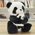 thumbnail image 2 of Peluche con fondo de pandas para padres e hijos de 30 cm y 10 cm de peluche, 2 of 6