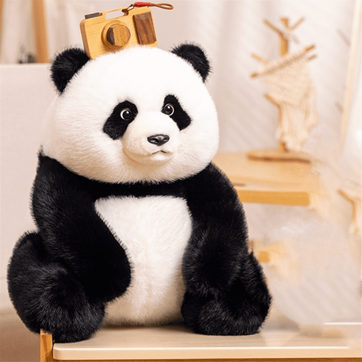 Realistic and Cute Giant Panda Baby Plush Toy Simulation Animal Panda Doll Soft Pillow Children'S Birthday Gift