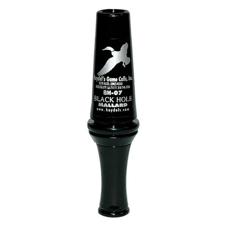Haydel s Game Calls BH07 Black HoleOpen Call Double Reed Mallard Sounds Attracts Ducks Black Polycarbonate