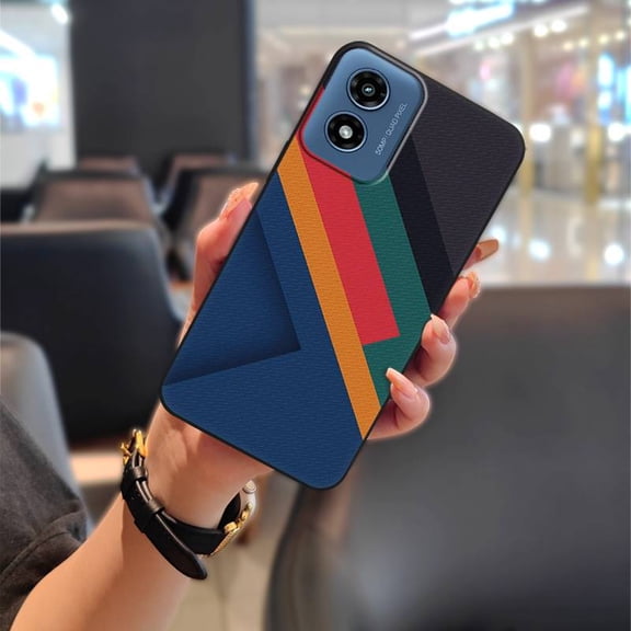 LYM-Phone Case For MOTO G Play 2024/4G/5G, Silicone Protective Durable Dirt-resistant TPU Full wrap Shockproof Soft case Cute Phone Pouch Anti-dust Fashion Design Back Cover Waterproof