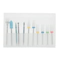 thumbnail image 2 of Juego de brocas para uñas Jadeshay 11 piezas acero de tungsteno, 2 of 14