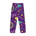 thumbnail image 3 of Lsque Retro 80s Style Print Men's Pajama Pants, Lounge Pant - Comfortable Home Wear,Elastic Waistband, Stylish Design-XX-Large, 3 of 9