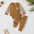 thumbnail image 2 of CAUYDY Baby Girl Clothes Set Preemie Girls Long Sleeved Bodysuit Infant Fall Winter Romper Newborn Going Home Outfit 0 3 6 9 12 18 24 Months Sizes 0-3 Months,Brown, 2 of 7