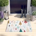 thumbnail image 2 of White Christmas Tree Pattern Flannel Non Slip Door Rugs,Washable Door Mats Indoor,Decorative Door Mats,Dirt-Resistant and Absorbent Doormat for Entrance,Bedroom,Kitchen,Bathroom,23.5x16in(60x40cm), 2 of 5