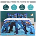 thumbnail image 3 of Duvet Cover Bedding Set Cartoon Print Soft Quilt Cover 3 Pieces, 1 Comforter Cover & 2 Pillowcases for Kids Teens Boys Girls Room Decor 86"x70", 3 of 8