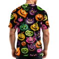 thumbnail image 6 of Delconic Men's Lightweight Quick Dry Mesh Crew Neck Short Sleeve Top with Halloween Themed Print for Casual and Sports Wear Green L, 6 of 6