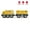 Yellow, variant on Kid Magnetic Electric Train Car Locomotive Wooden Track Slot Diecast Railway With Two Carriages Wood Toy Gift
