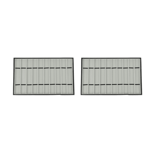 2X 10 Slot Watch Band Holder, Watch Strap Case with Clear Lid, Watch Bands Organizer, Stackable Tray for Watch Bands A