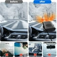 thumbnail image 2 of 2 in1 Fast Heating and Cooling Car Heaters , Portable Car Heater,12v Car Heater and Defroster, Plug-In Car Windscreen Fan For All Cars,360°Degree Defroster with Rotatable Suction Holder, Black, 2 of 7