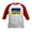 Red/White, variant on - Pray For Ukraine Sweatshirt, Stand Baseball Jersey - Kids Cotton Baseball Jersey, 3/4 Sleeve Shirt
