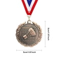 thumbnail image 4 of Medalla Bádminton 5 Cm Oro/plata/bronce para Actividades Fiesta (cobre), 4 of 8
