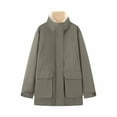 thumbnail image 1 of Robe pour Femmes - Taille Standard - Robe en Dentelle pour Femmes - Trench-Coat Réversible à Effet Faux avec Doublure Contrastée - Quotidien, 1 of 8