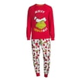 Dr. Seuss Grinch Men's Matching Family Pajamas Set, 2Piece, Sizes S3X