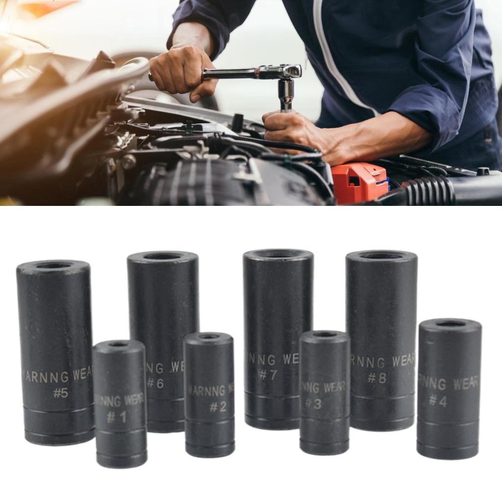 CEORPER 8Pcs Tap Socket Set Deep Impacts Socket Air Pneumatics Socket Wrench Head