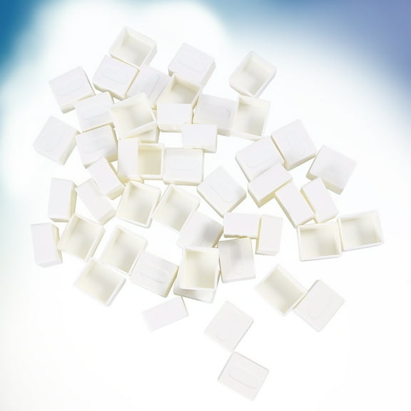 Masteelf 50pcs Solid Watercolor Paint Half Pan Set with Plastic Empty Tins for Artists and Painting Supplies