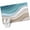 Turquoise, variant on 2x3 Ft Entryway Area Rug, Turquoise Brown Kitchen Rug Runner Washable Floor Mat, Teal White Geometric Gradient Stripes Non Slip Indoor Door Mat Throw Carpet for Bathroom Living Room Bedroom