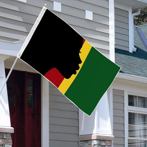 3x5 Ft Patriotic American Flag - Fade Resistant Outdoor US Flag with Canvas Header & Double Stitched Edges - Heavy Duty Polyester with 2 Brass Grommets for Secure Display