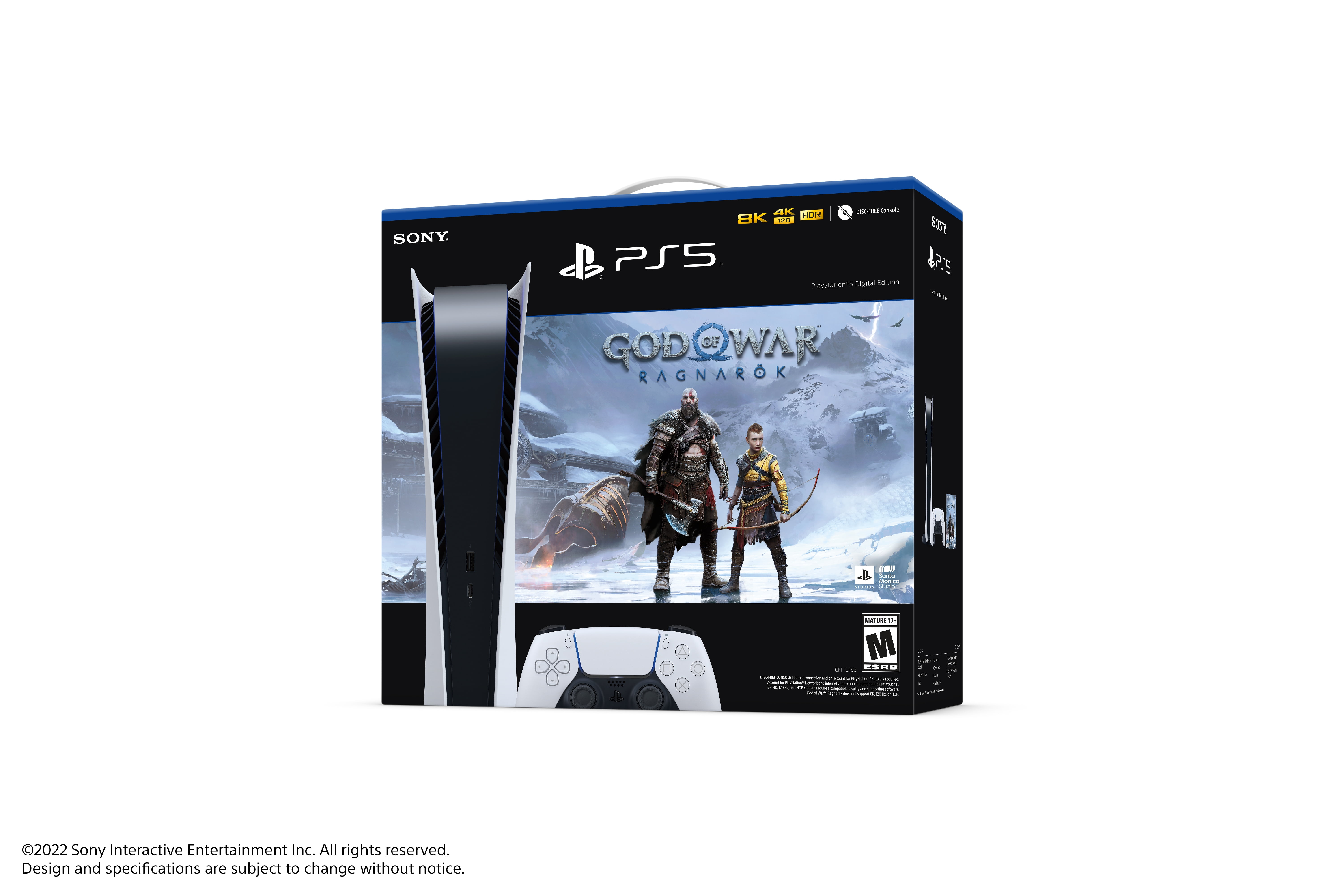Console Sony Playstation 5 Digital Edition, 825GB + Digital God Of