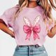 thumbnail image 2 of Tops de Manga Corta de Verano para las Mujeres Imprimir Blusa de Cuello Redondo, Moda Ligera de Poliéster Spandex, 2 of 6