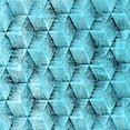 thumbnail image 1 of Ahgly Company Indoor Square Oriental Light Blue Industrial Area Rugs, 6' Square, 1 of 4