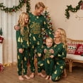 thumbnail image 3 of Nibbcoa Family Matching Christmas Pajamas Set Tree and Letter Print Holiday Pajamas Sleepwear, 3 of 9