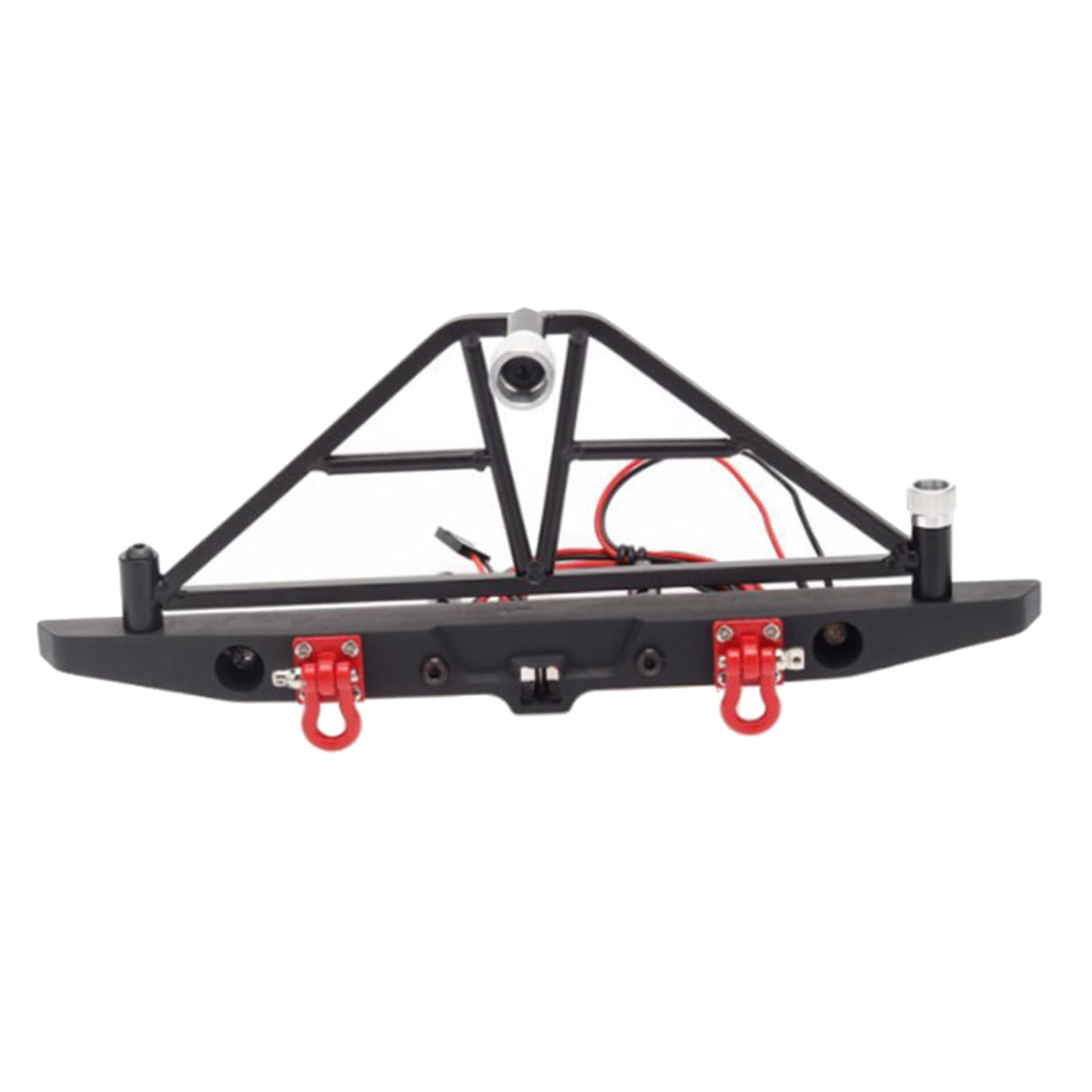 Rear Bumper Spare Tire Carrier LED RC 1:10 AXIAL SCX10 Crawler Metal HSP Front 