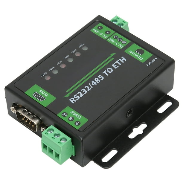 Convertidor de RS232/RS485 a Ethernet Puertos Serie Dobles RS232/485 a Módulo de Puerto de Red RS232/485 Industrial de Alta Velocidad Y bajo Consumo a ETH 100V-240V ANGGREK Otros