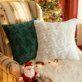 thumbnail image 4 of Sanmadrola Christmas Tree Decorative Throw Pillow Covers Set of 2, 18"x18" Soft Fluffy Pillowcases for Home Décor, Boho Pillow Covers Winter Holiday Cushion Cases for Sofa Couch Bedroom Living Room, 4 of 7