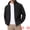 Black, variant on DARING DIVA Men's Winter Solid Stand Collar Zipper Soft Fleece Jacket M Black