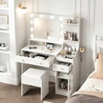 thumbnail image 4 of Makeup Vanity Transparente Grande, Blanco, Madera De Ingenier?a | Madera, 4 of 8
