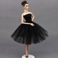 thumbnail image 2 of Vestido Negro de 2 Capas Sunnimix Para Muñecas a Escala 1/6 Traje de Novia, 2 of 8