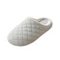 thumbnail image 3 of Agkizg Womens Fall Winter Slippers, House Slippers, Closed Toe Foam Backless House Slippers Soft Sole Warm Casual Indoor Bedroom Winter Slippers, 3 of 7