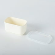 Mainstays Snackle Box, Lunch & Snack Container with lids, Plastic, Mini, 4 Compartment , White, Made for Portable Food Storage