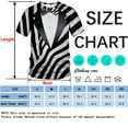 thumbnail image 4 of QTAGTESS Tuxedo T-Shirt Zebra Print Shirt Fake Suit with Bowtie Tee, 4 of 7