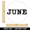 thumbnail image 2 of June Month Calendar Fun Text Self-Inking Rubber Stamp Ink Stamper - Lime Green Ink - Medium 1 Inch, 2 of 7