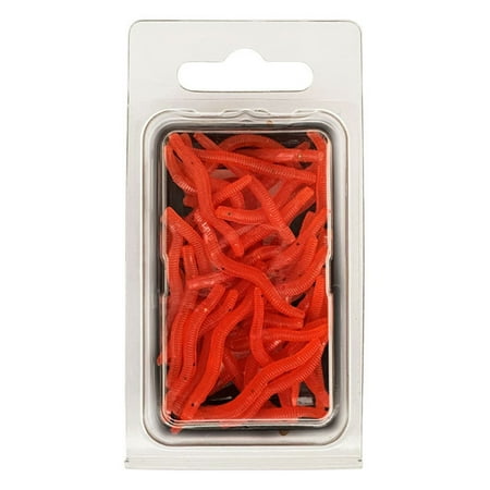 Yoetaun 20/50Pieces Soft Fishing Lures for Bass Soft Lures Swimming Earthworm Baits Lifelike-Fake Baits Artificial Worm-Lures Color C