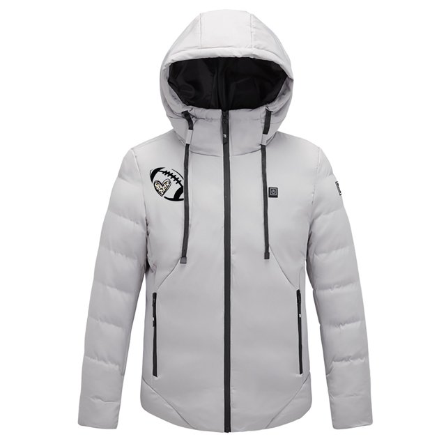 Penkiiy Heated Jackets for Women Men USB Intelligent Constant Temperature Heated Windproof Plus Size Men And Women Winter 4 Heated Jacket Coat XXL Gray