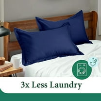 Upgraded Kingfansion 2 Pc Solid Color 18.89 “X29” Pillowcases Twin,Pillowcase Twin Kids Navy,Kids Pillowcases Clearance Travel Size,Pillowcase for Student Dormitory Bed Household Pair Of Pillowcases