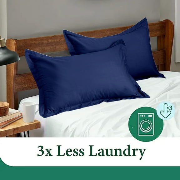 Upgraded Kingfansion 2 Pc Solid Color 18.89 “X29” Pillowcases Twin,Pillowcase Twin Kids Navy,Kids Pillowcases Clearance Travel Size,Pillowcase for Student Dormitory Bed Household Pair Of Pillowcases