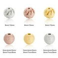 thumbnail image 4 of 10 piezas de cuentas de bola redondas, cuentas espaciadoras plateadas plateadas, suministros de joyería hechos a mano, accesorios para hacer Ropa, zapatos y accesorios Miscelánea Oro rosa 6MM Sonducket AP010775-16B, 4 of 6