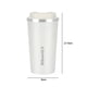 thumbnail image 4 of Taza de café de 380 ml/500 ml Taza de viaje respetuosa con el medio ambiente para la oficina en casa (500 ml blanca) Likrtyny  Libre de BPA, 4 of 8