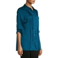 thumbnail image 2 of White Stag Womens Pleated Woven Blouse, 2 of 6