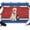 Dark Blue Deep Red, variant on 7x5ft Photo Backdrop, Thin Red Lines Soft Polyester Backdrop Curtains Photography Backdrops, Independence Day Funny Dogs Retro Beige Brushed Background for Photoshoots Studio Video Portrait Parties