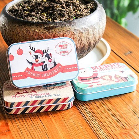 24PCS Cookie Tins Cookie Tins with Lids Empty Cookie Storage Tins Boxes