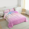 thumbnail image 3 of Castle Fairy 2Pcs Bling Crystal Abstract Gradient Twin Comforter Set, 3 of 8