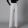 thumbnail image 3 of Bigersell Pull on Pants for Women Full Length Fashion Casual Women Solid Span Ladies High Waist Keep Warm Long Pants Full Length Pants Leggings Skinny Jeans for Ladies, 3 of 5