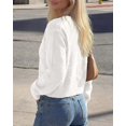 thumbnail image 4 of FreshPretty Cardigan Sweaters for Women Fall Long Sleeve Lightweight Knit,Button Front,Crewneck Drop Shoulder Business Casual Outfits,Soft Textured Cropped Sweater,Loose Daily Wear Travel Vacation, 4 of 8