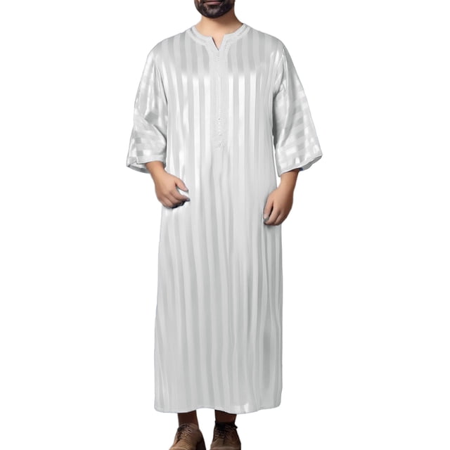 PMVFHDE mens shirts Arab Middle Loose Fit Long Robe for Casual Everyday Wear