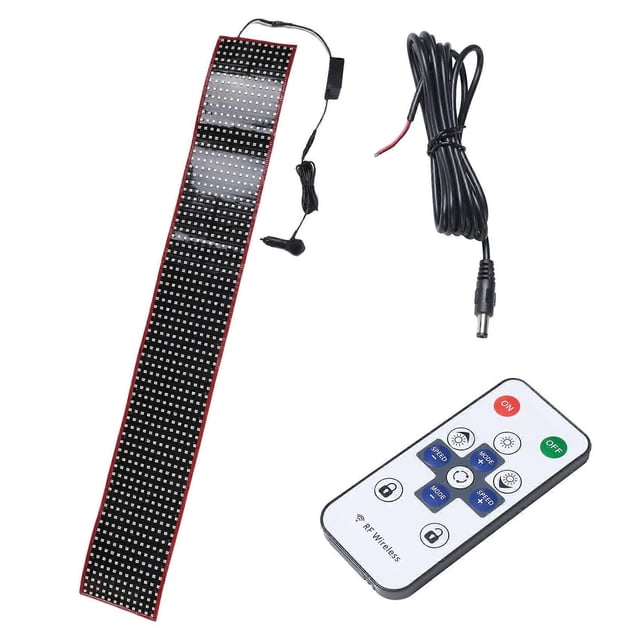 Foldable Graffiti Scrolling Stick Up Text Board Windshield 47.2inch