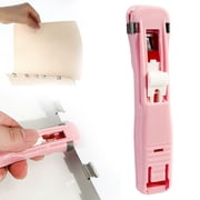 Portable Clip Stapler Push Stapler Clamp Staplers Handheld Paper Clam Clip Disp-ensser for schol And Home Organization，Chip Bags Sort Craft
